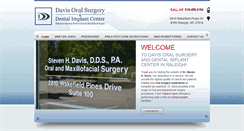 Desktop Screenshot of davisoralsurgery.com