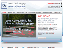 Tablet Screenshot of davisoralsurgery.com